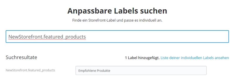 Textlabel bearbeiten