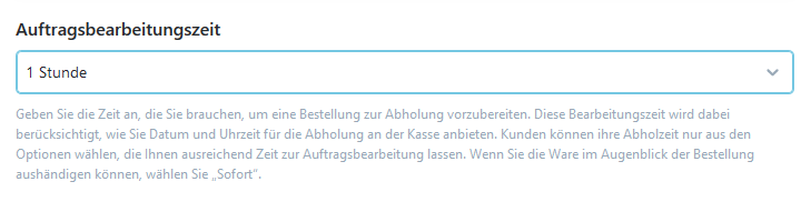 Auftragsbearbeitungszeit