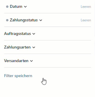 Filter erstellen