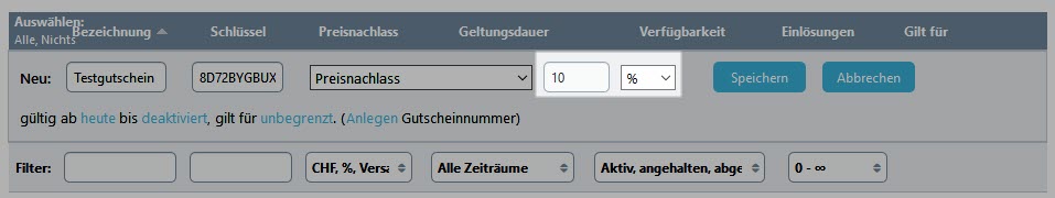 Neuer Gutscheincode 3