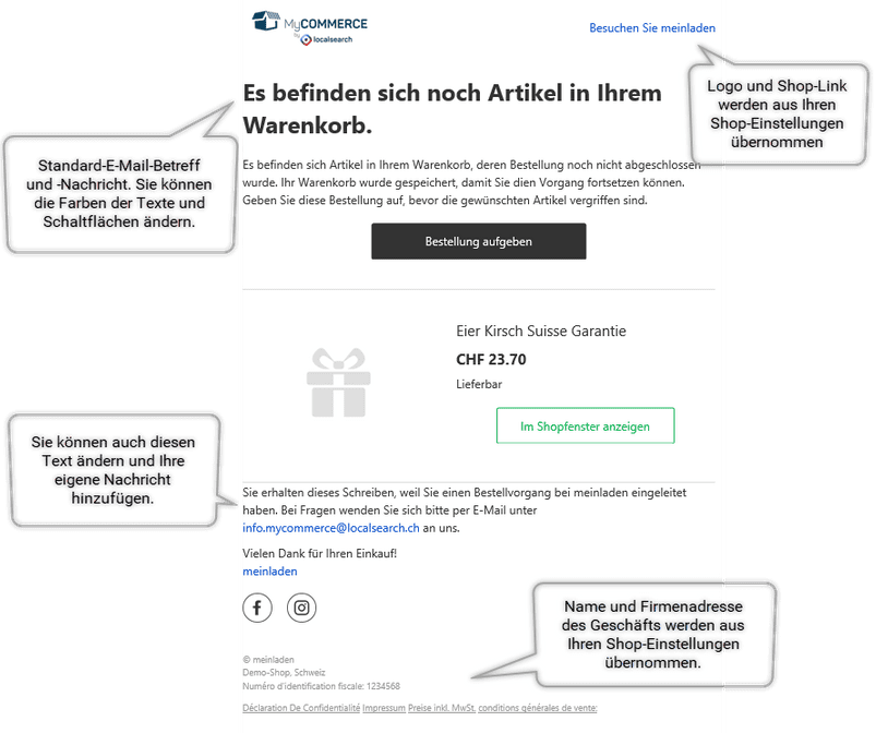 Bearbeiten Von Vorlagen Fur E Mail Benachrichtigungen