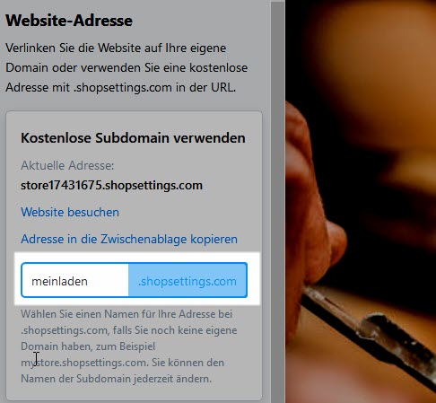 subdomain umbenennen