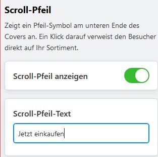 Scroll Pfeil
