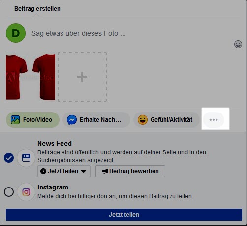 facebook beitrag