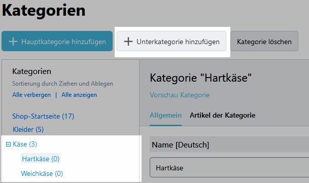 Unterkategorie