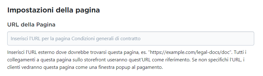  Inserire il link alle pagine legali del sito web personale