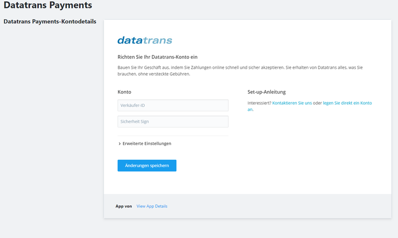 Datatrans VerkäuferID