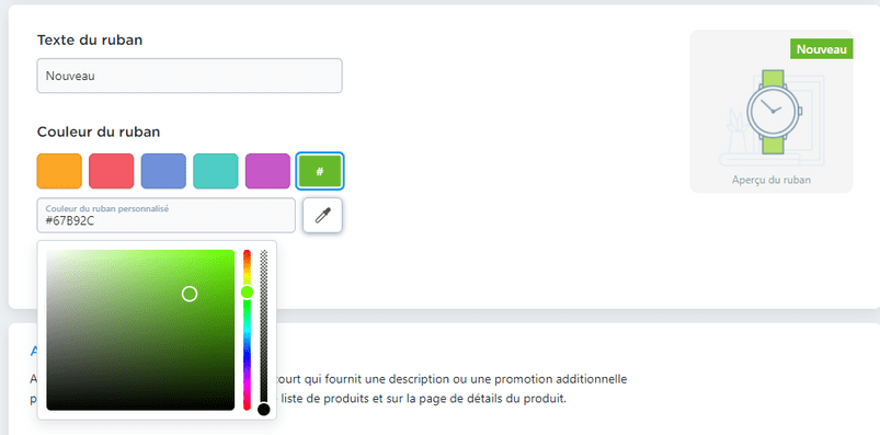 changer couleur de la banniere