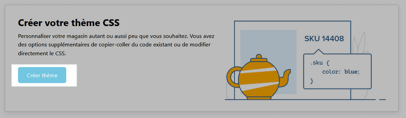 Créer thème CSS