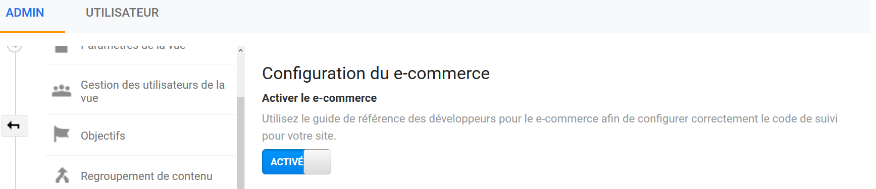 Configuration du e-commerce 2