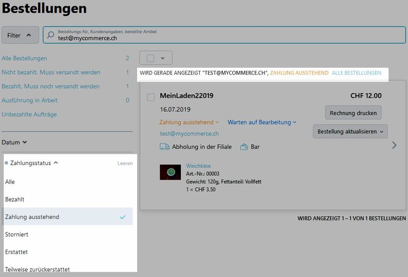 Filter kombinieren