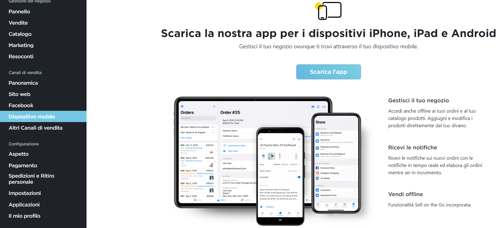 scaricare l app mobile