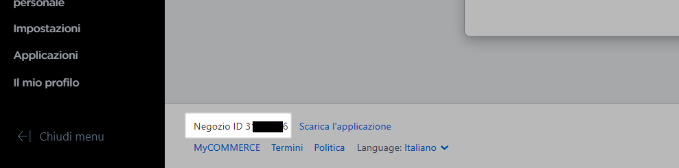 visualizzare ID del negozio