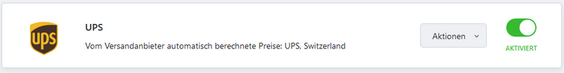 UPS Automatische Preise