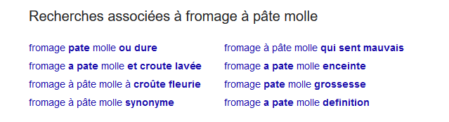 Recherches associées à fromage à pâte molle