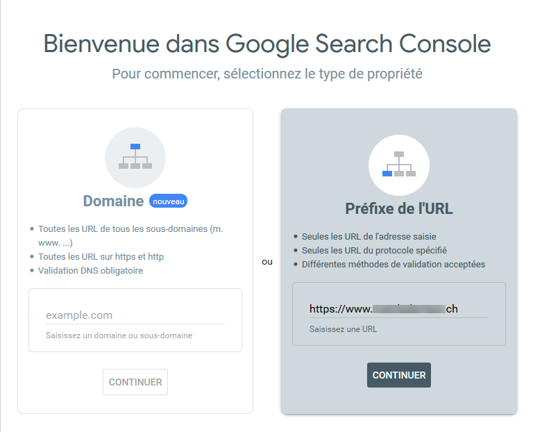 Préfixe de l'URL