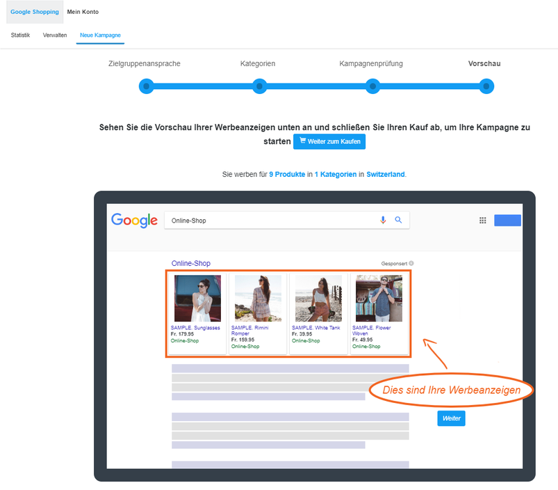 Google Shopping Kampagne