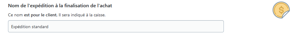 Tarif forfaitaire nom pour le checkout