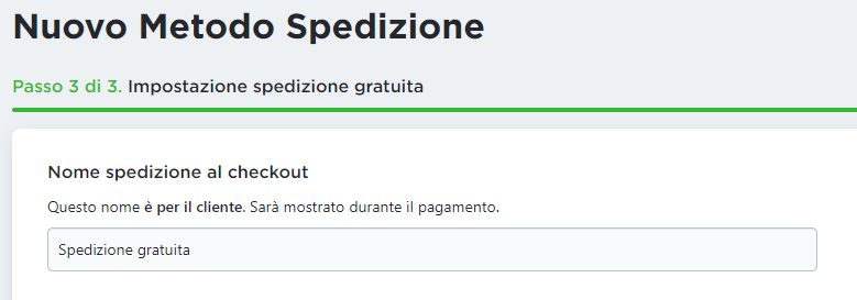 nome spedizione gratuita