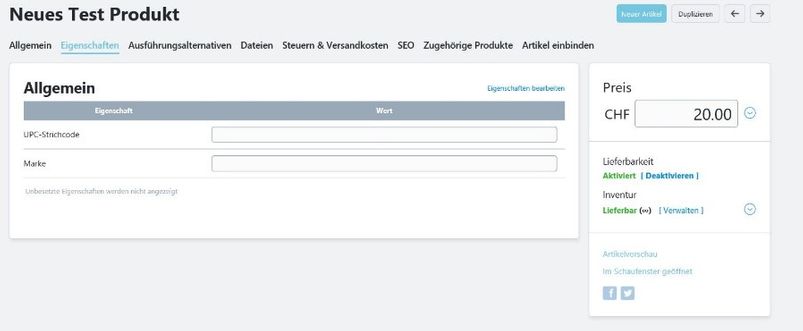 Produktattribut erstellen 2