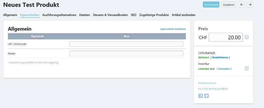 Produktattribut erstellen 2