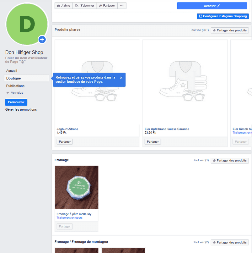 Shop Facebook
