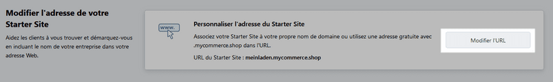 Modifier l'URL