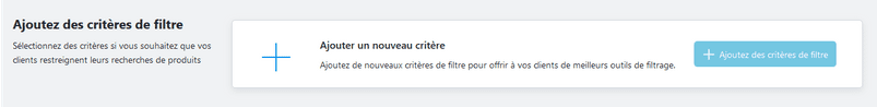 Ajouter des critères de filtre