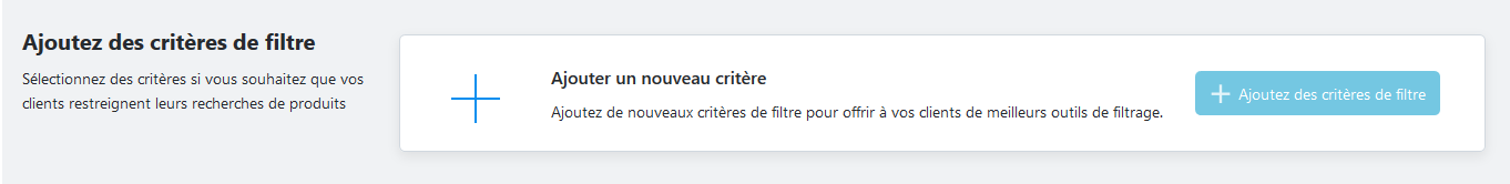 Ajouter des critères de filtre