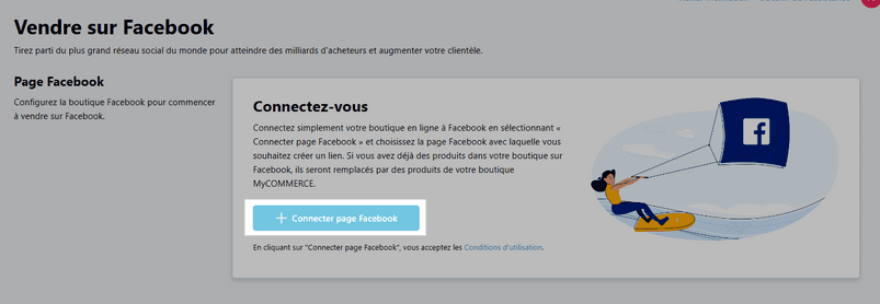Connecter page Facebook