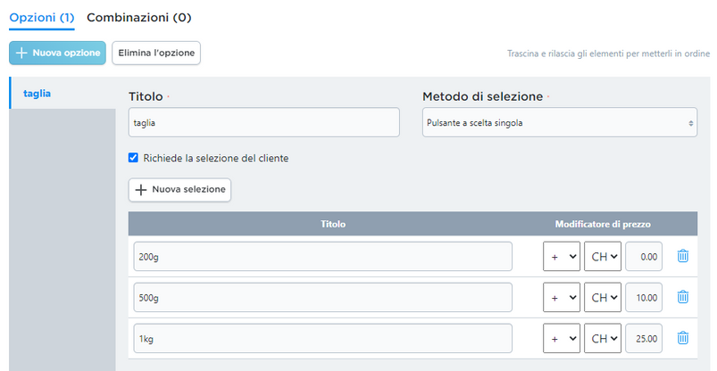 modificatore di prezzo 3