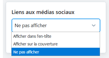 Social Media liens