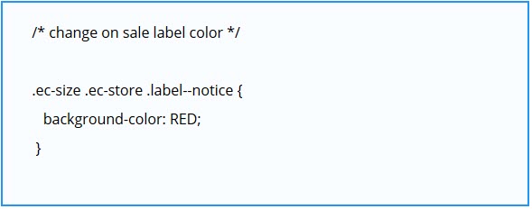 Couleur de l’étiquette du prix comparatif