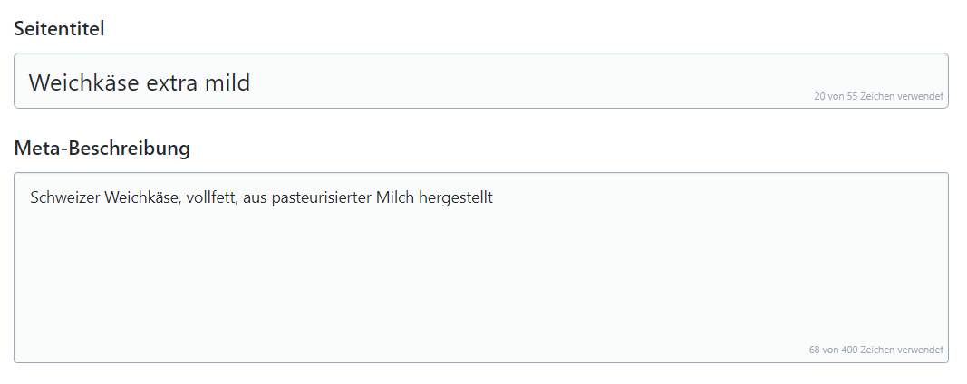 Seitentitel und Meta Description-Tags hinzufügen