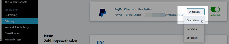 PayPal Checkout Button auf der Warenkorbseite hinzufügen