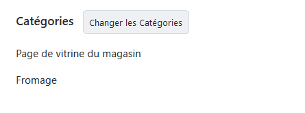 Catégories