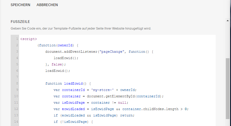 Ajouter le script dans le pied de page de Squarespace