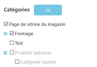 Changer de catégories