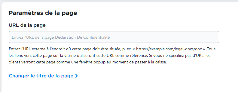 diriger sur une page separé