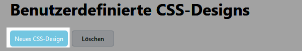 neues CSS-Design erstellen
