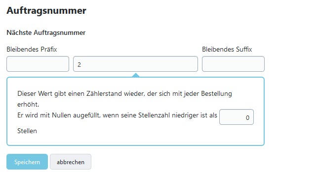 Auftragsnummern aendern 2