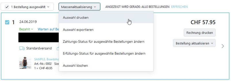 Stapel drucken