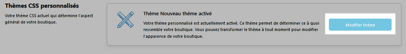 Modifier thème