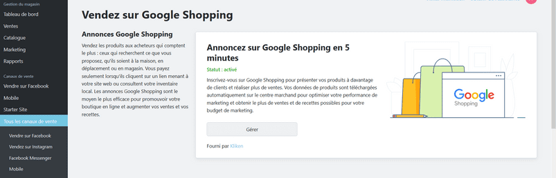 Vendre sur Google Shopping