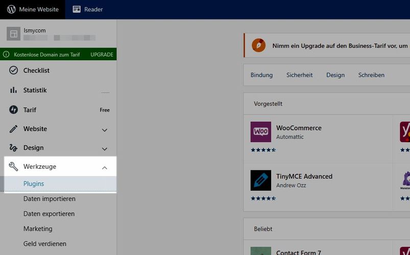 Integrazione di MyCOMMERCE su Wordpress.com
