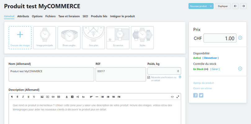 Produit Test