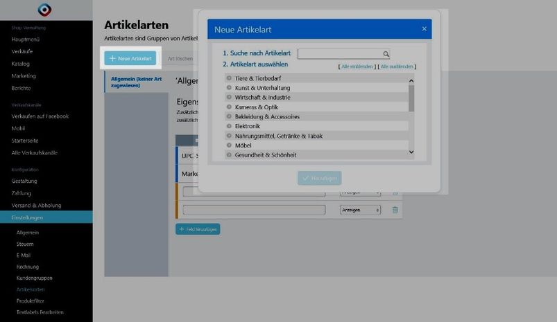 Artikelarten